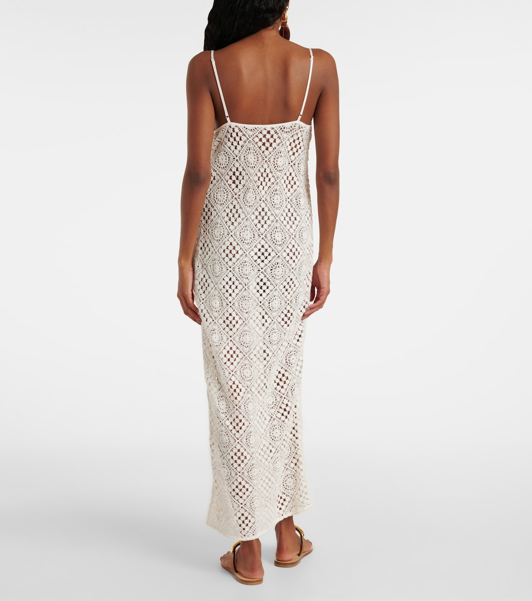 Maxikleid Rayure aus Häkelstrick | SIR