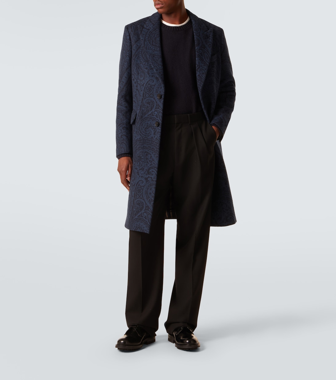 Paisley wool and cashmere jacquard coat | Etro