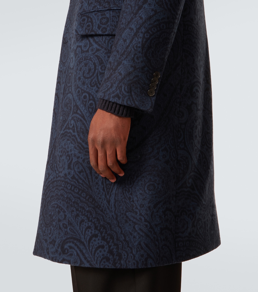 Paisley wool and cashmere jacquard coat | Etro