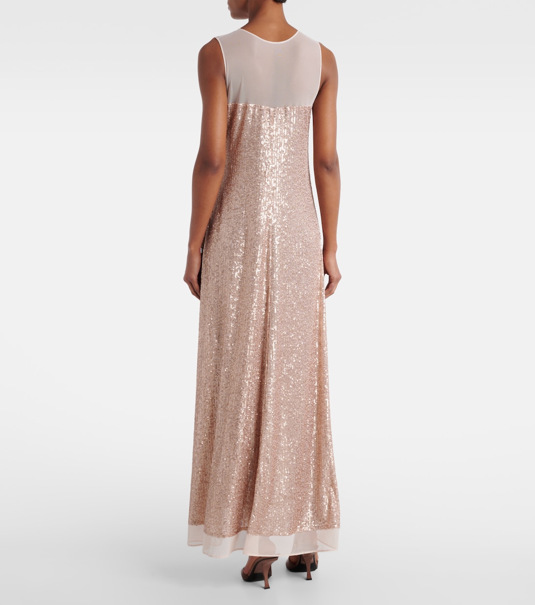 Robe longue à sequins | Norma Kamali