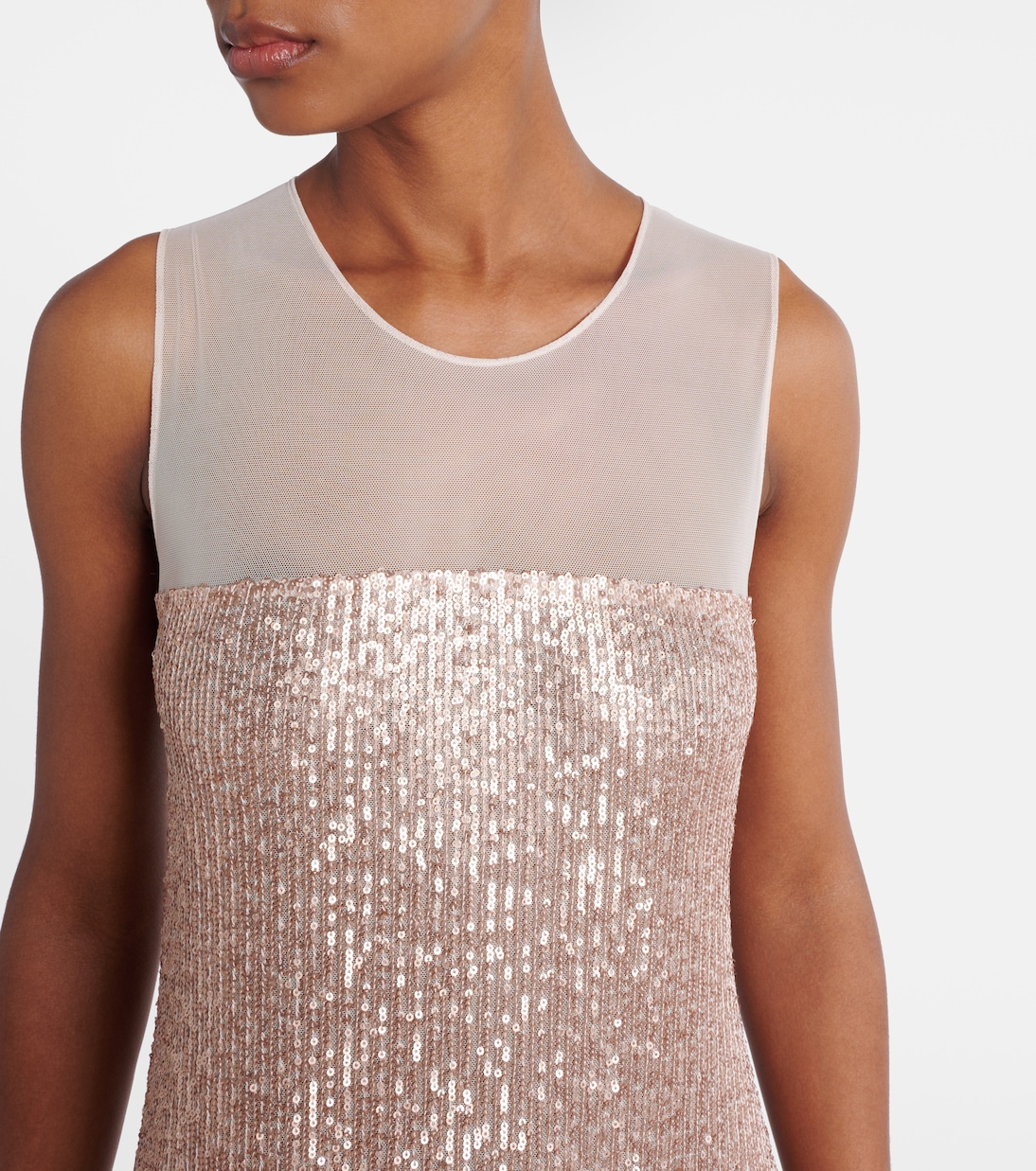 Robe longue à sequins | Norma Kamali