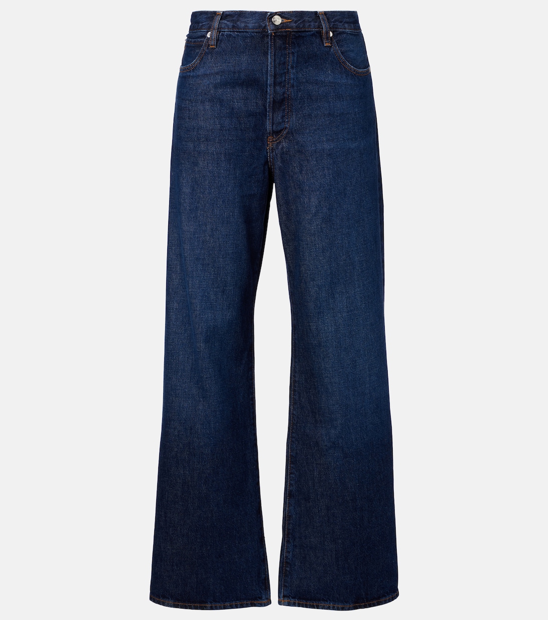 Gang Jeans Larga Uomo - Modello Cargo, Colore Blu Scuro, Composizione Cotone Ed Elastan