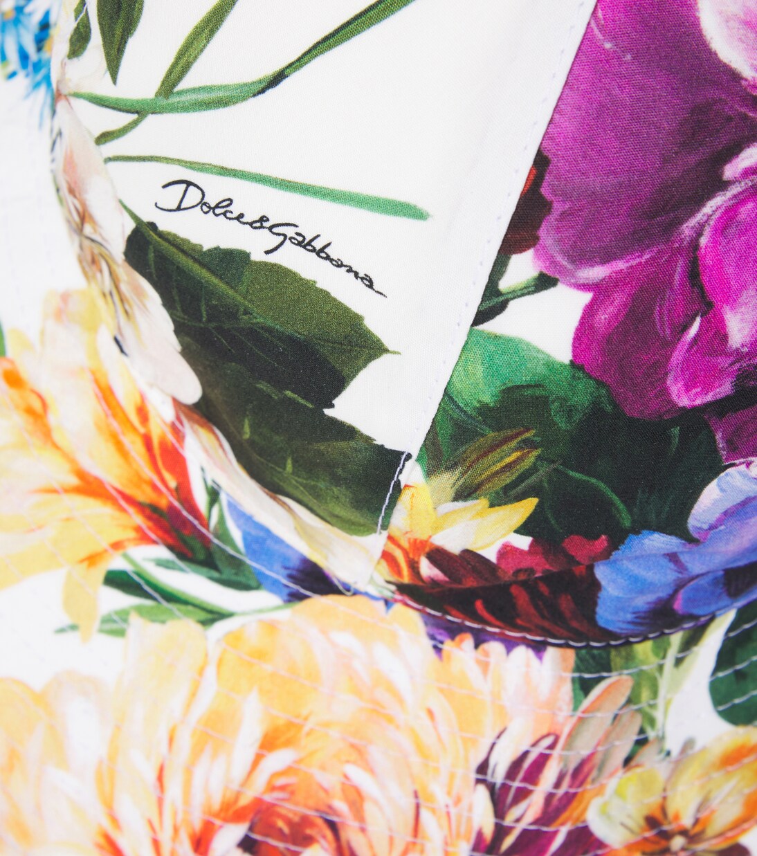 Bedruckter Hut aus Baumwollpopeline | Dolce&Gabbana Kids