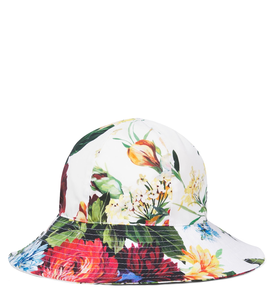 Bedruckter Hut aus Baumwollpopeline | Dolce&Gabbana Kids