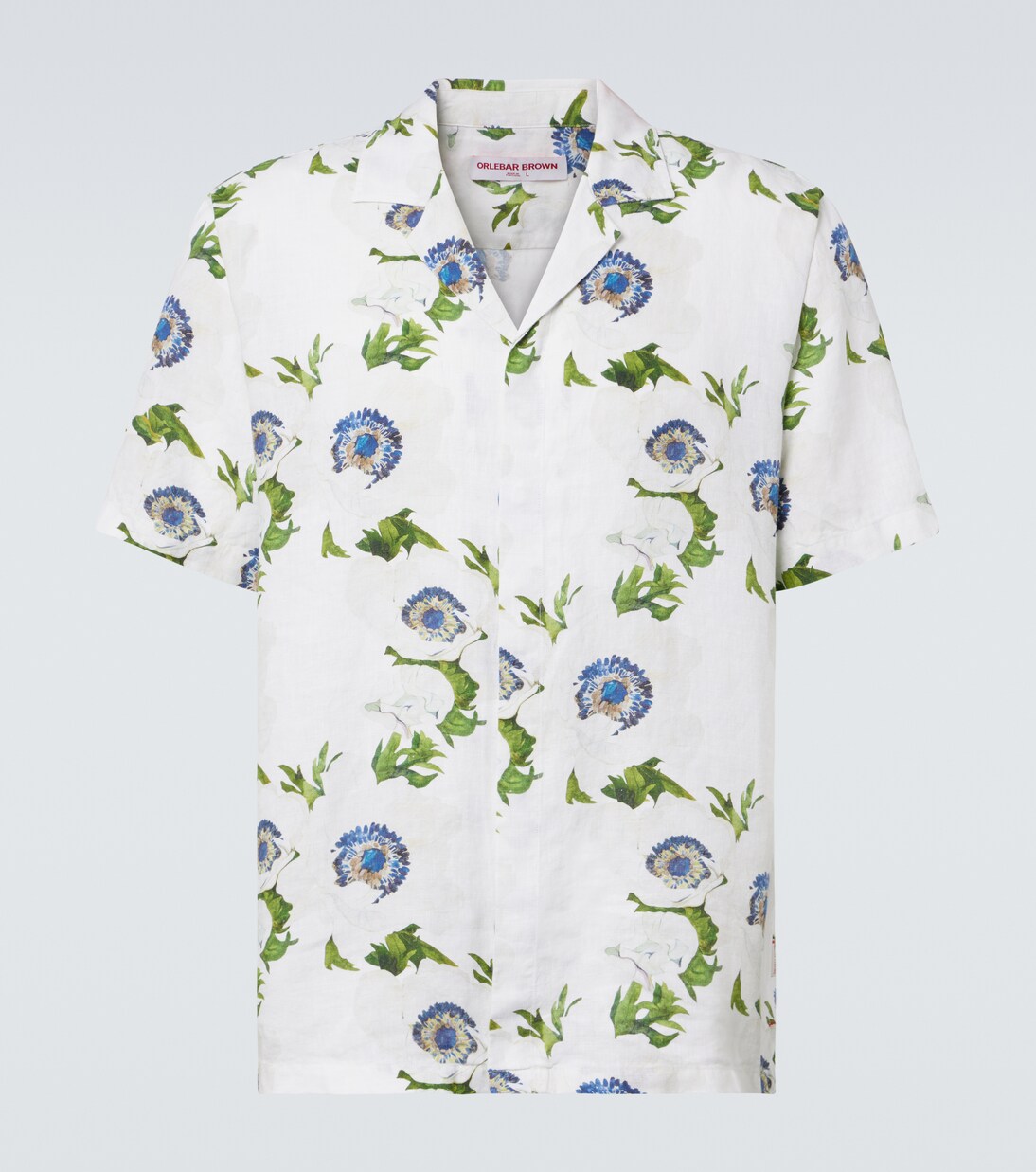 Camisa bowling Maitan de lino floral | Orlebar Brown