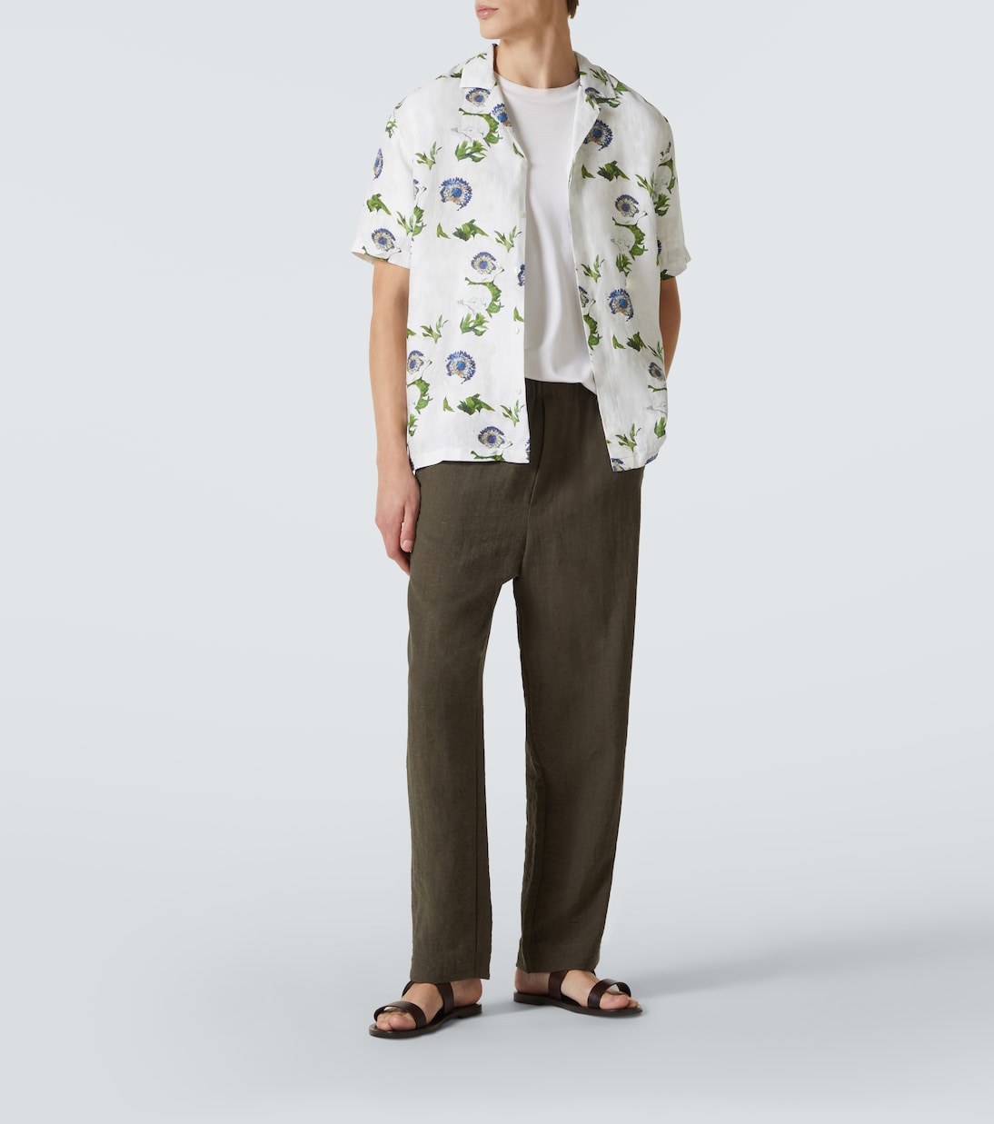 Camisa bowling Maitan de lino floral | Orlebar Brown