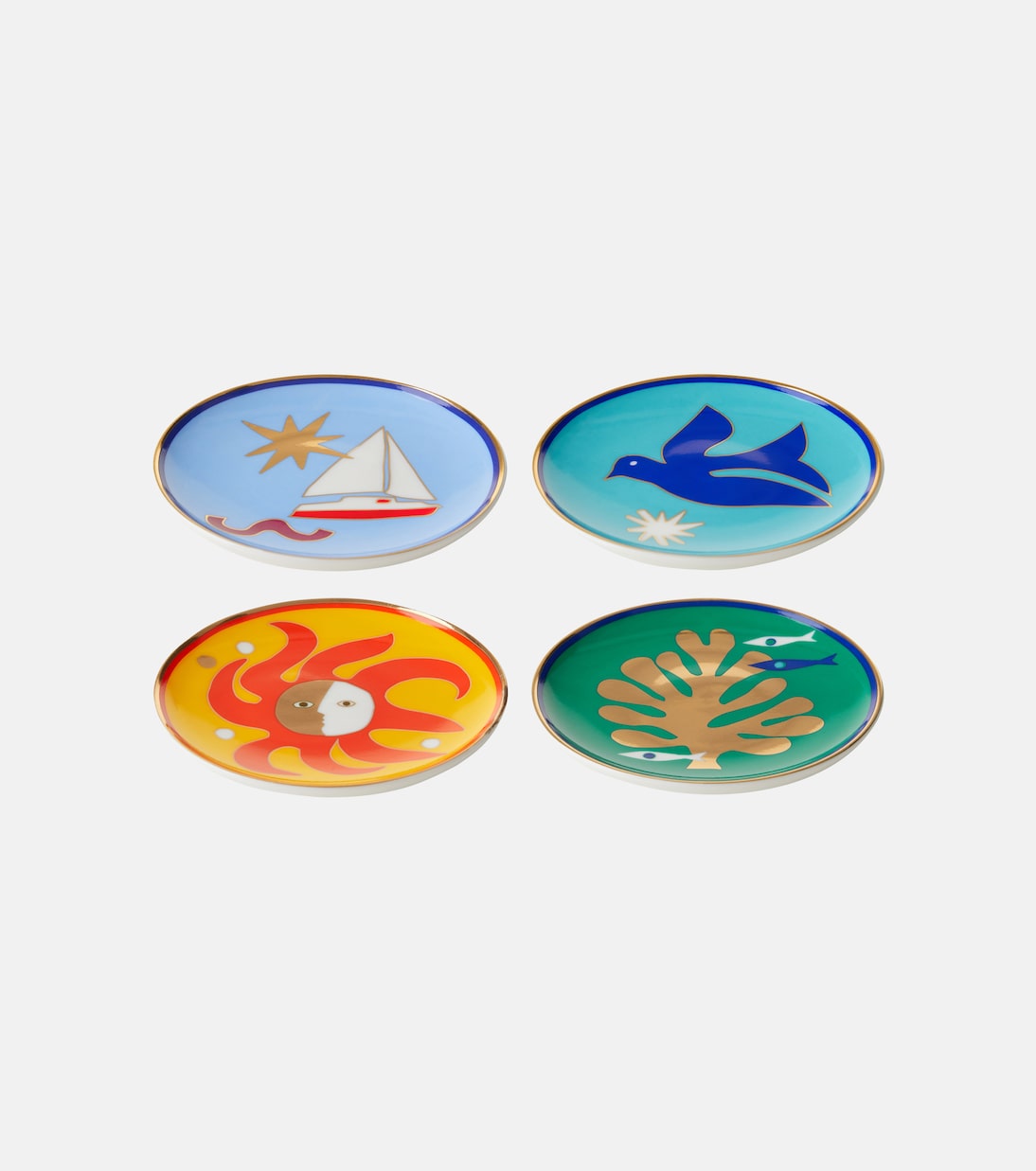 Playa set of 4 porcelain coasters | Jonathan Adler