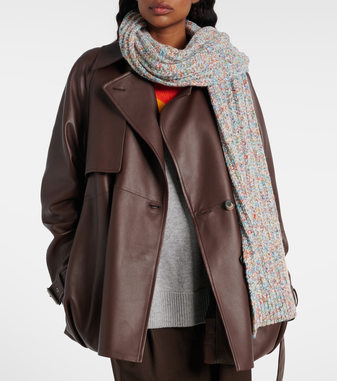 Wool and cashmere-blend scarf | Loewe