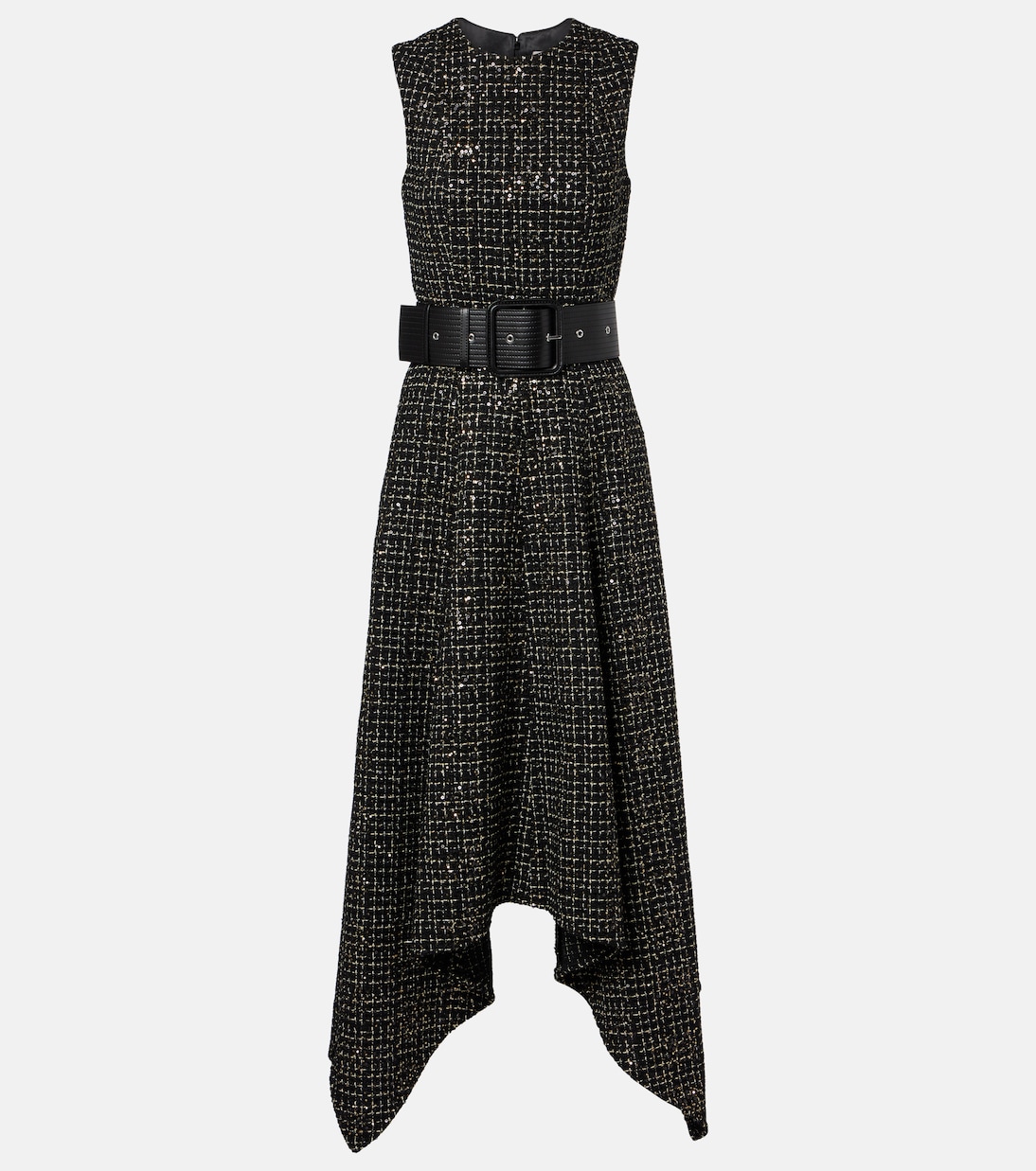 Okimi sequined tweed midi dress | Safiyaa