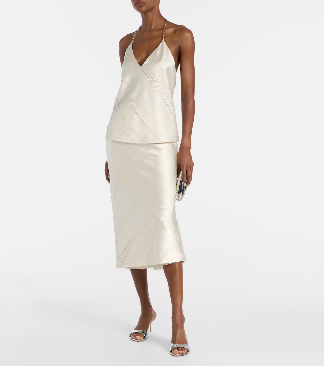 Top Faturo aus Satin mit Kettendetail | Sportmax