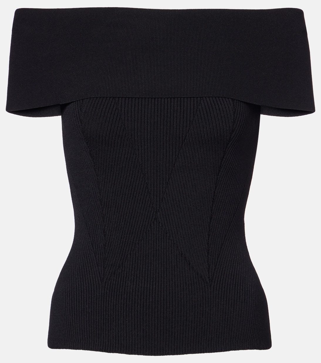 Ribbed-knit off-shoulder top | Givenchy