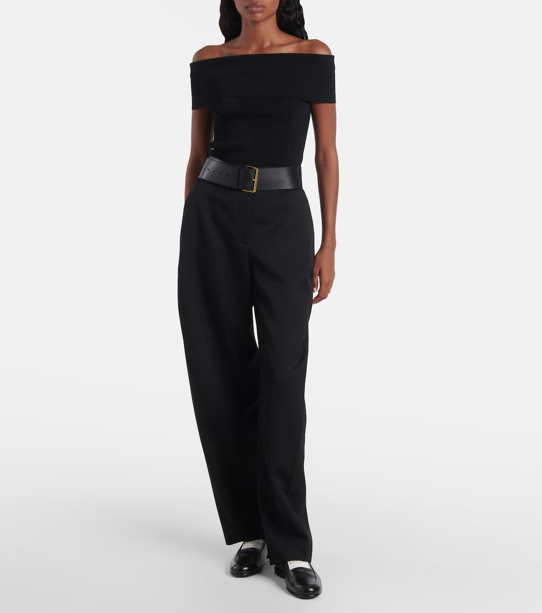 Ribbed-knit off-shoulder top | Givenchy