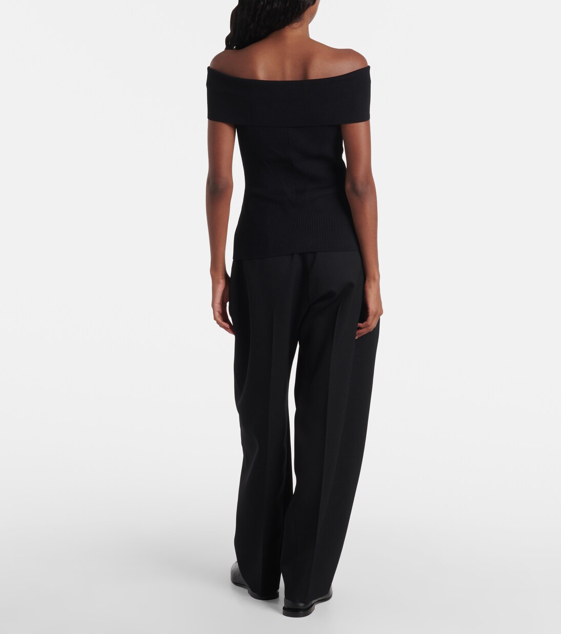 Ribbed-knit off-shoulder top | Givenchy
