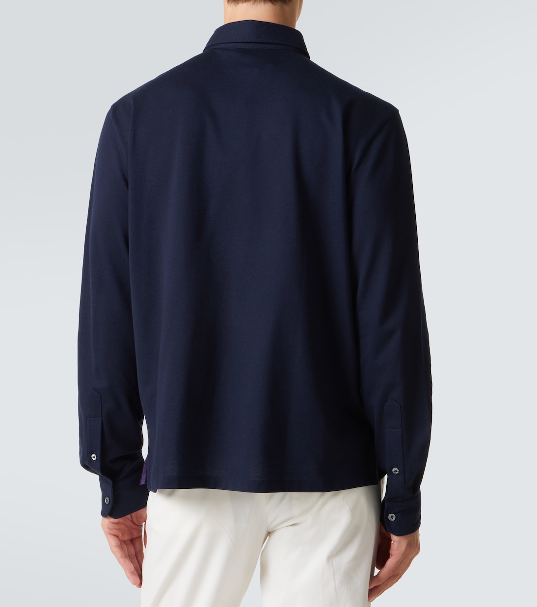 Cotton and cashmere polo shirt | Ralph Lauren Purple Label