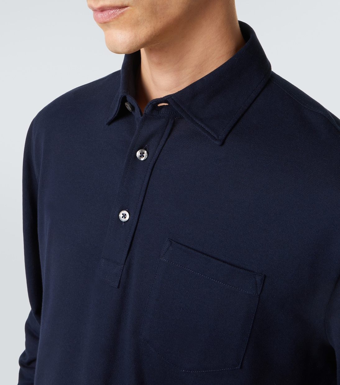 Cotton and cashmere polo shirt | Ralph Lauren Purple Label
