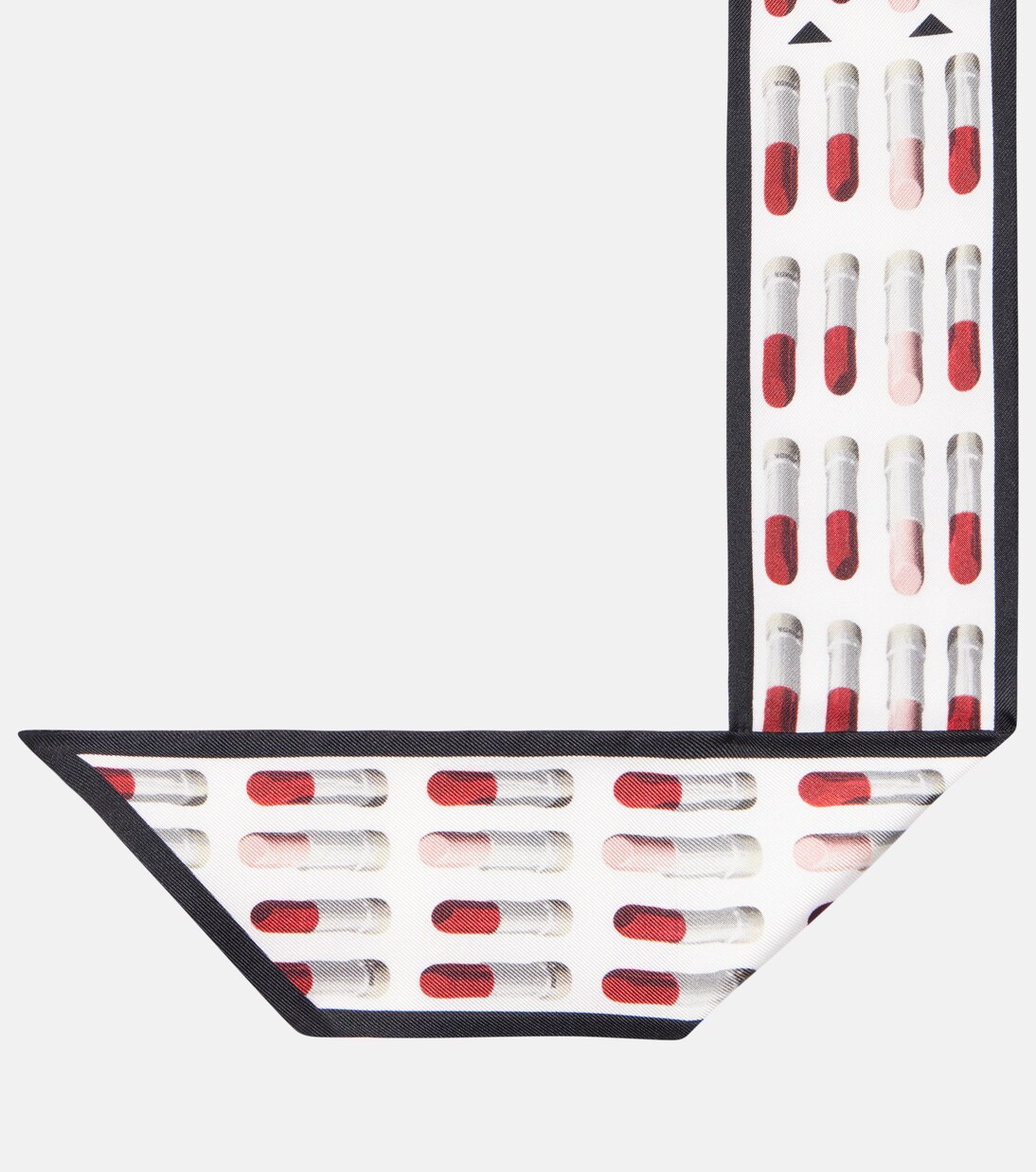 Printed silk twill scarf | Prada