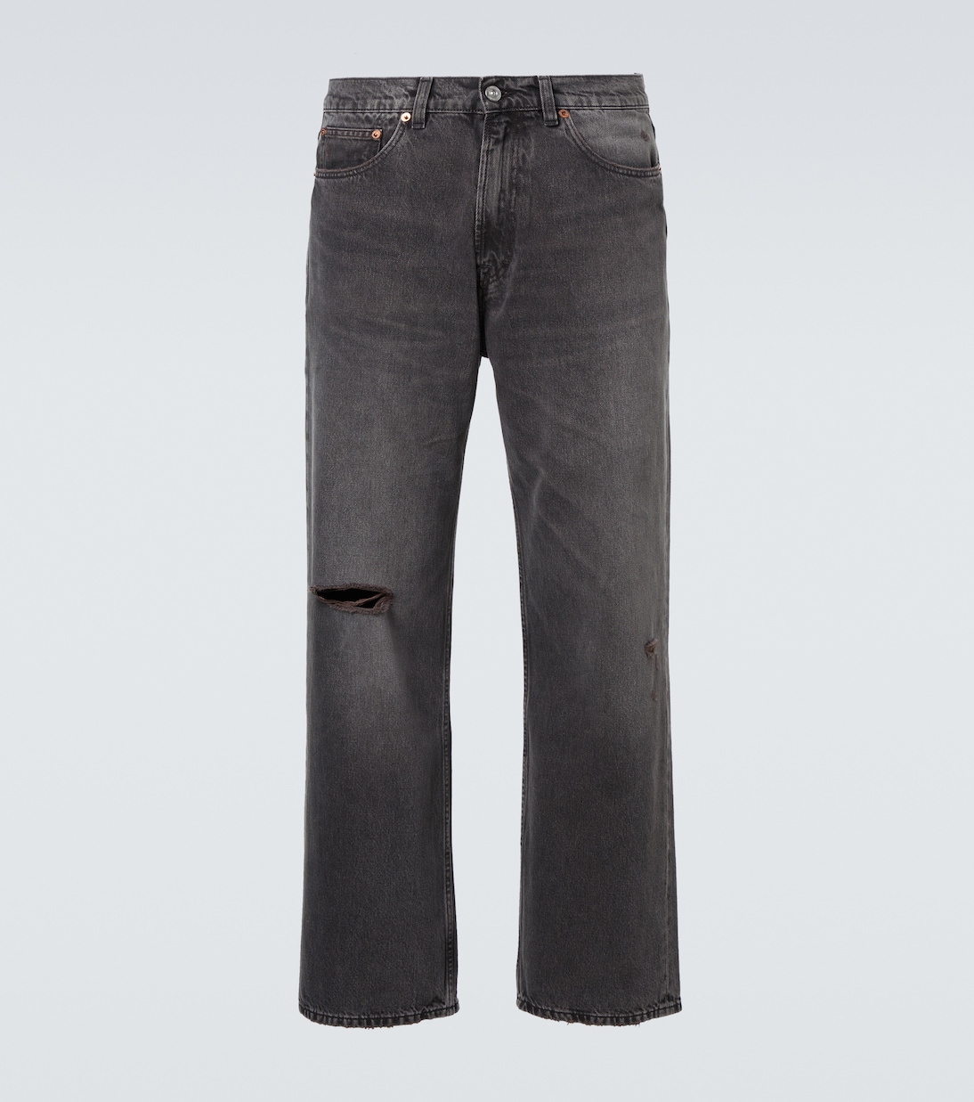 Wide-Leg Distressed Jeans Third Cut | Our Legacy