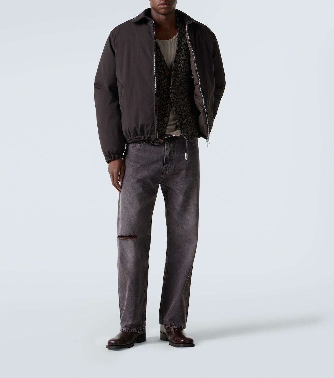 Wide-Leg Distressed Jeans Third Cut | Our Legacy