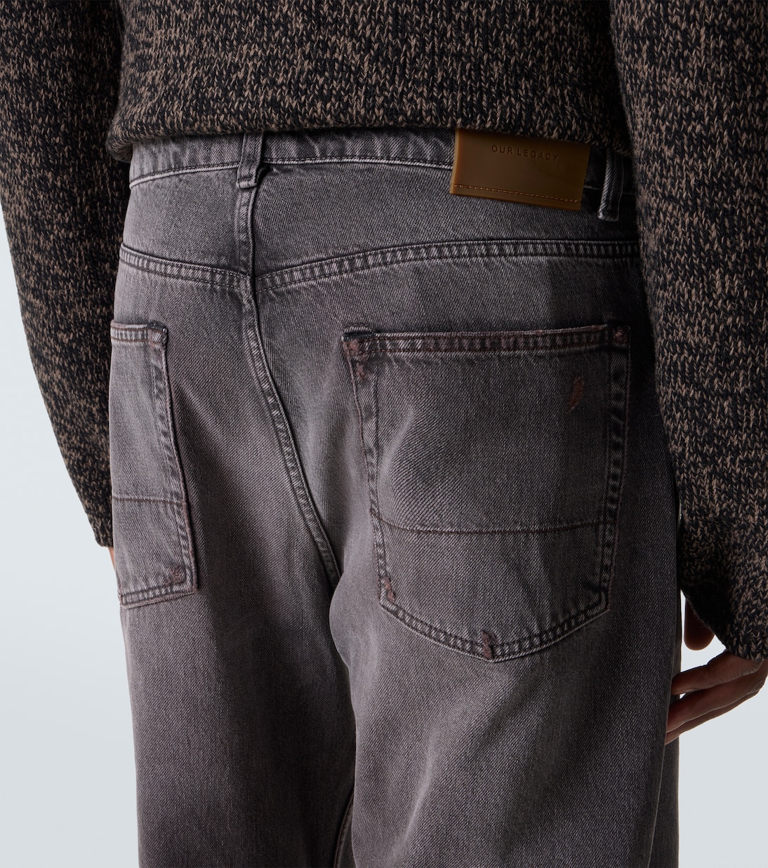 Wide-Leg Distressed Jeans Third Cut | Our Legacy