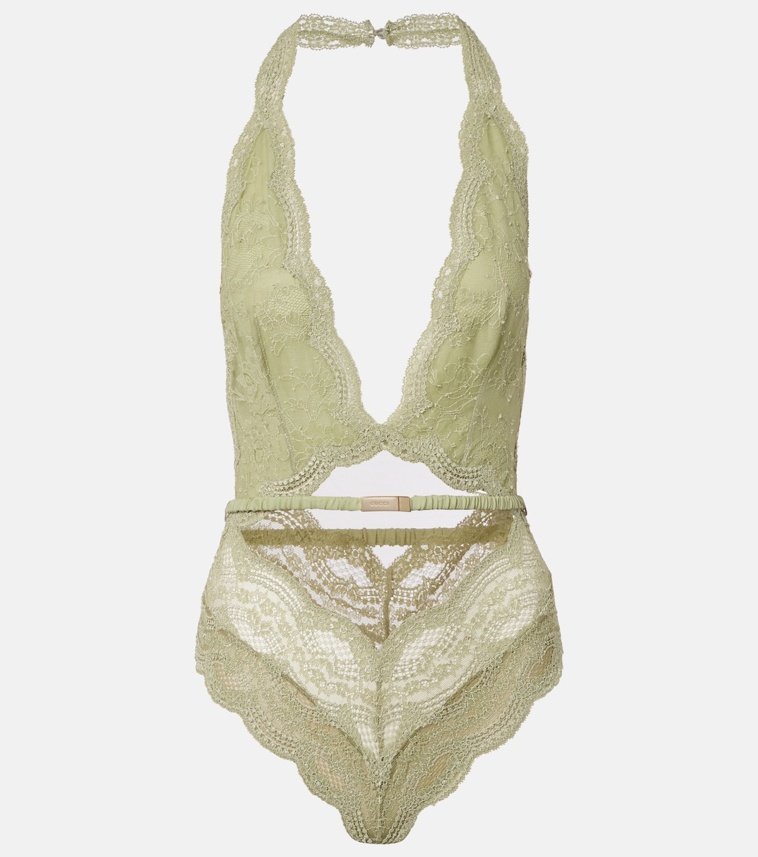 Floral lace and tulle bodysuit | Gucci