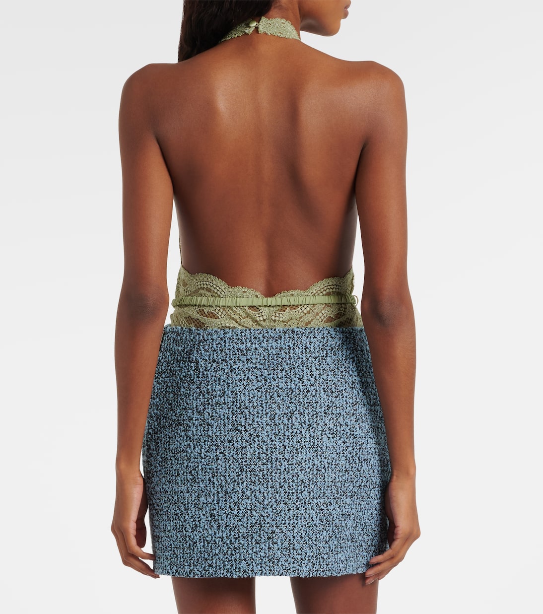 Floral lace and tulle bodysuit | Gucci