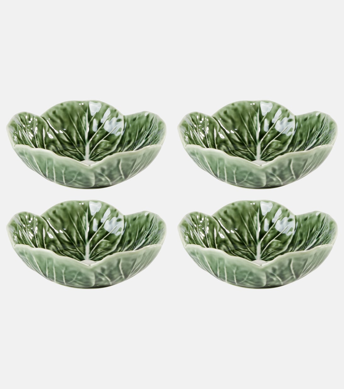 Cabbage set of 4 earthenware bowls | Bordallo Pinheiro