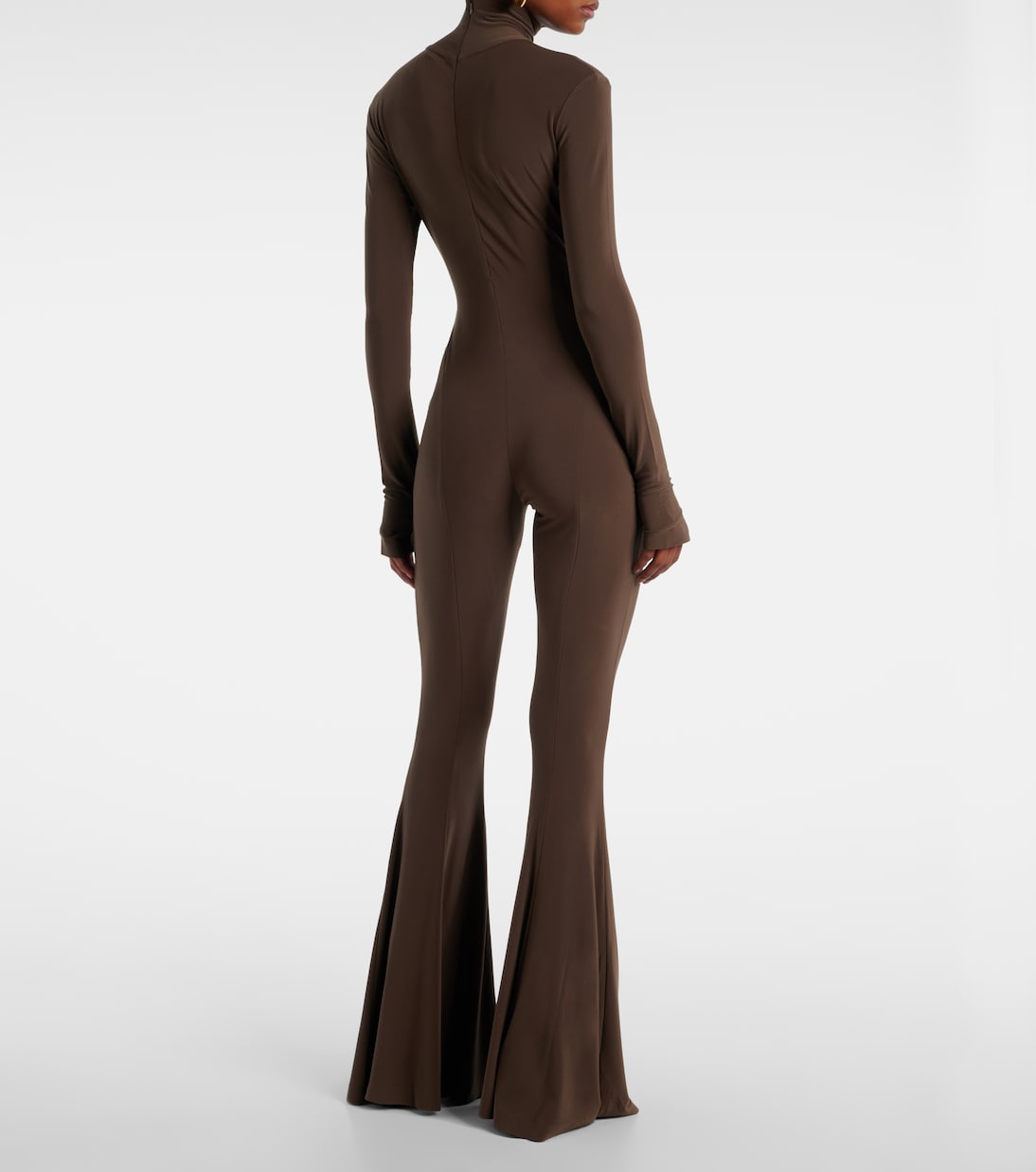 Turtleneck jersey jumpsuit | Norma Kamali