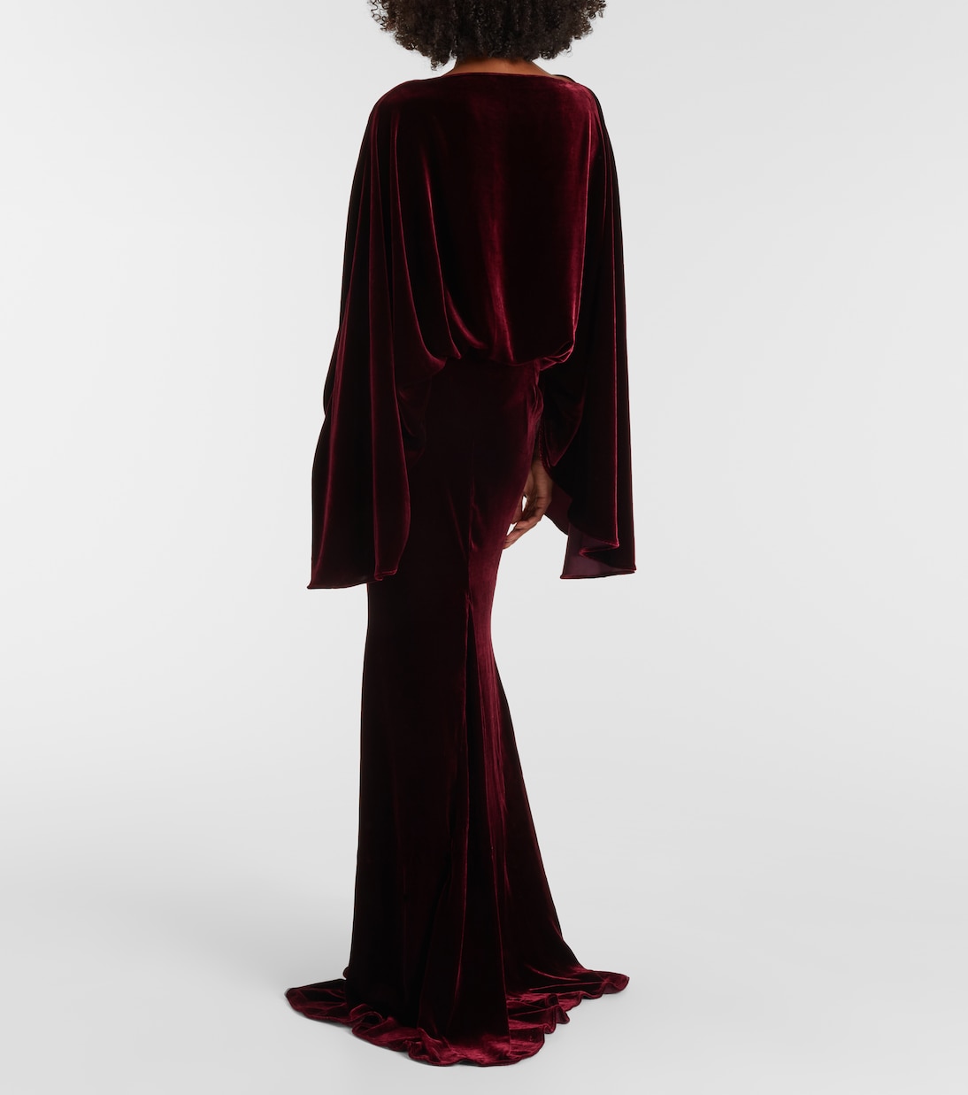 Vestido de fiesta Musidora de terciopelo drapeado | Taller Marmo
