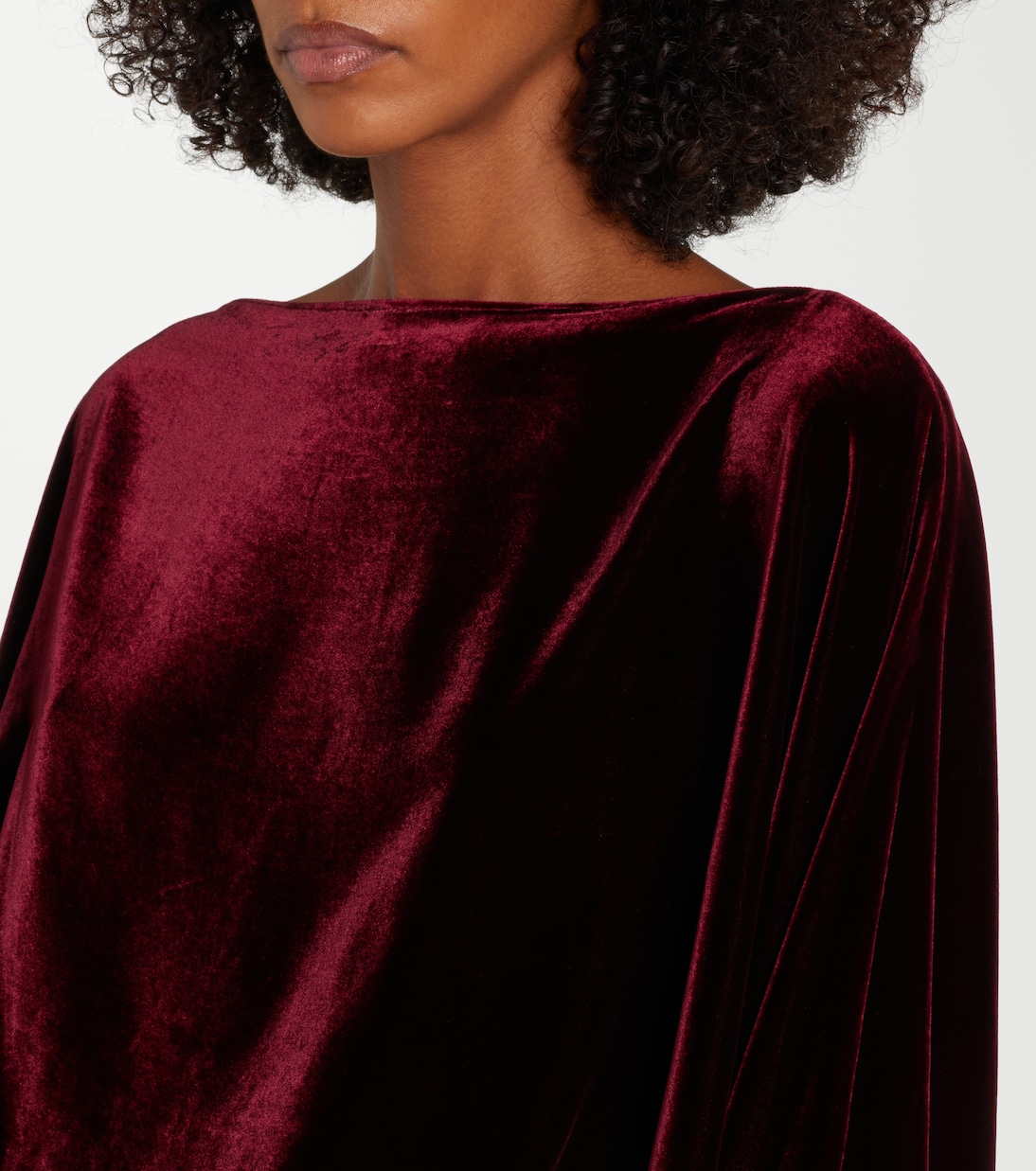 Vestido de fiesta Musidora de terciopelo drapeado | Taller Marmo