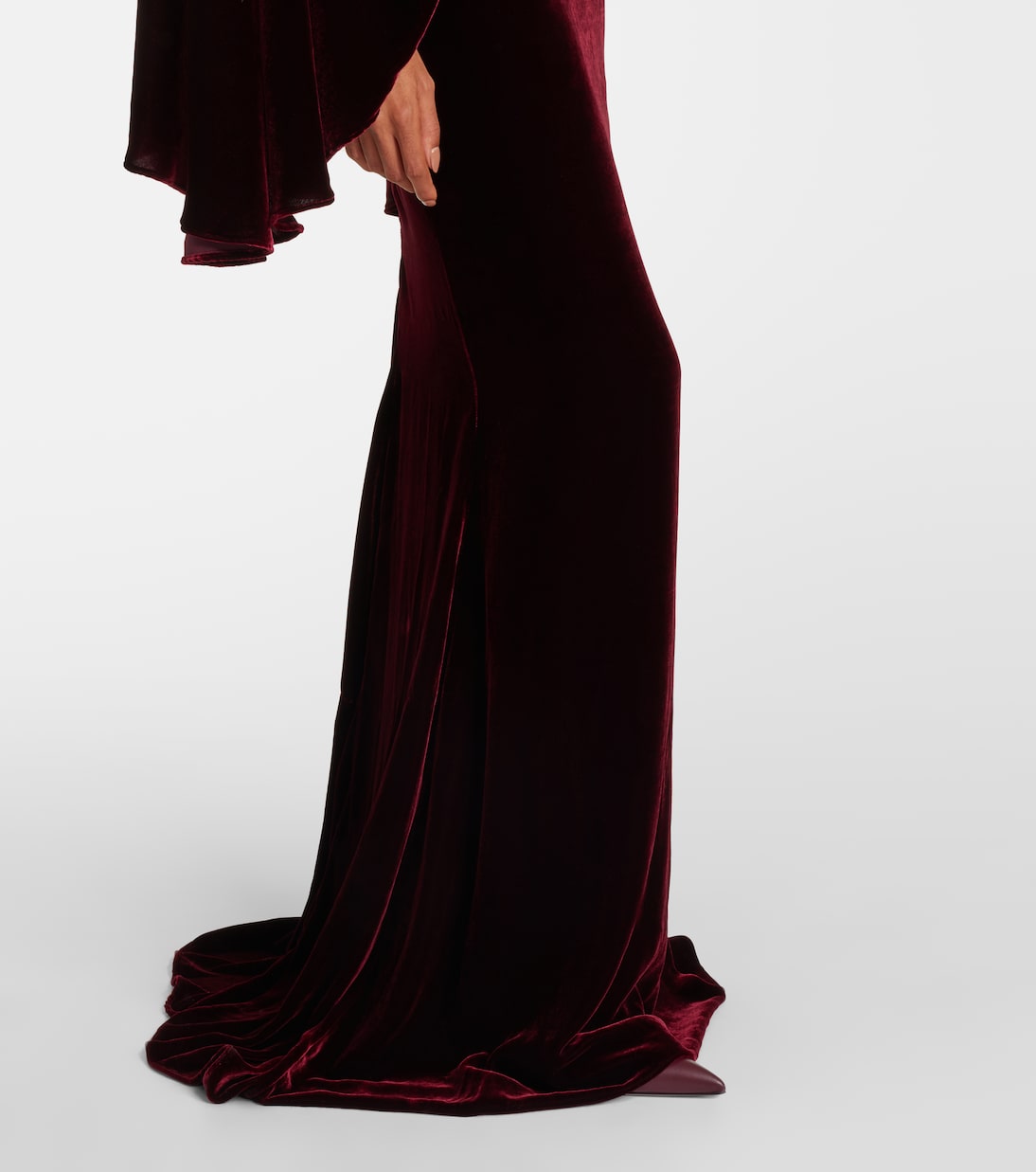 Vestido de fiesta Musidora de terciopelo drapeado | Taller Marmo