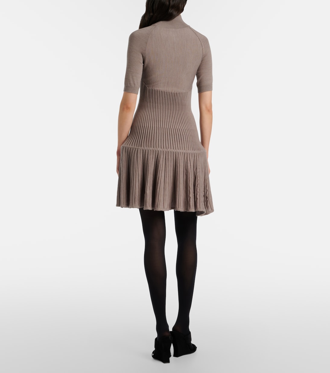 Ribbed-knit wool-blend minidress | Alaïa