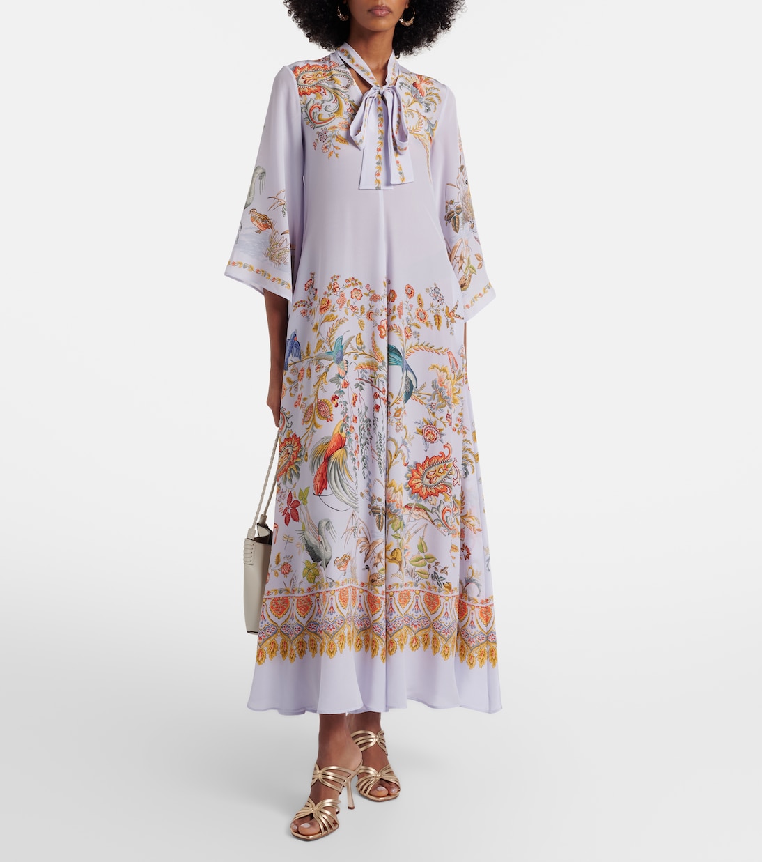 Vestido largo de seda floral | Etro