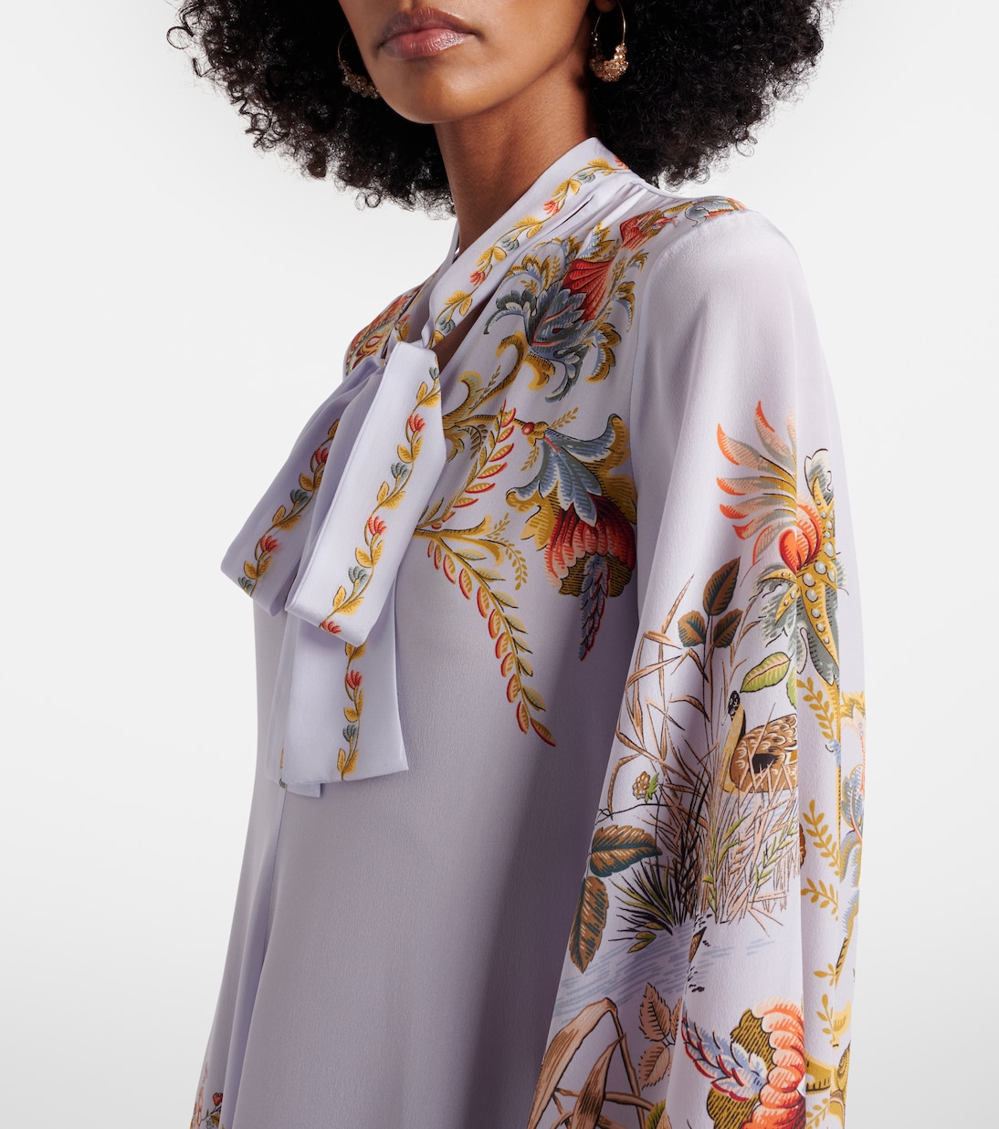 Vestido largo de seda floral | Etro