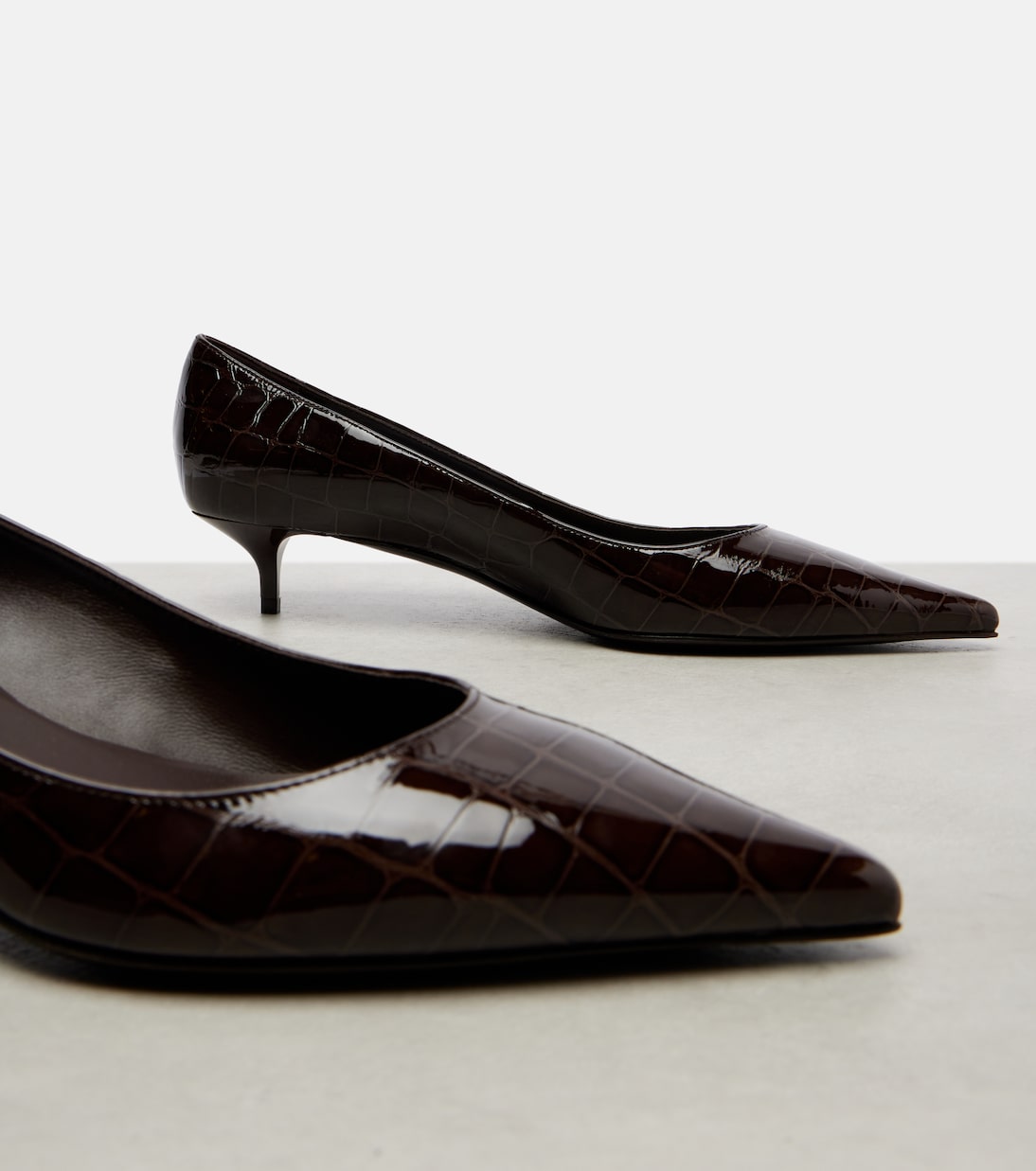 Amelia 35 croc-effect leather pumps | Jimmy Choo