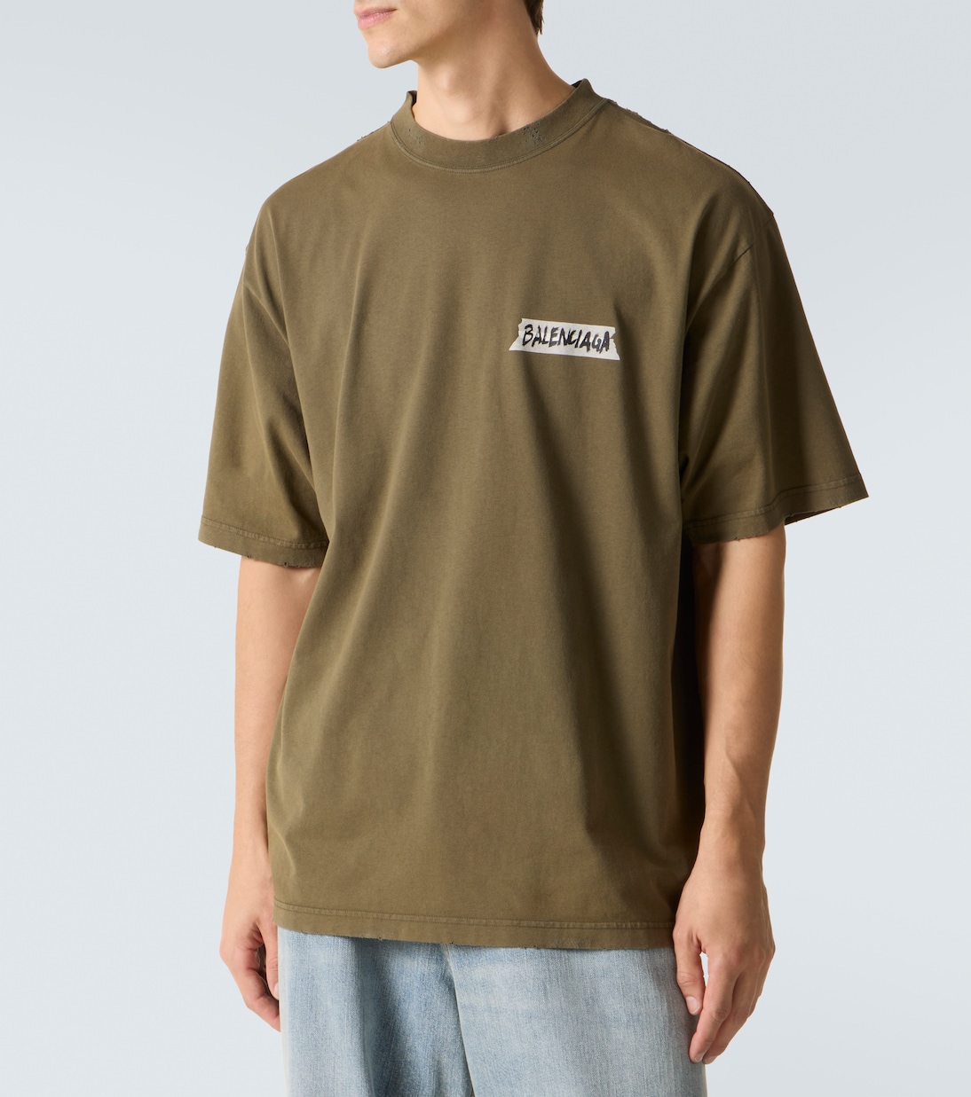 Logo cotton jersey T-shirt  | Balenciaga