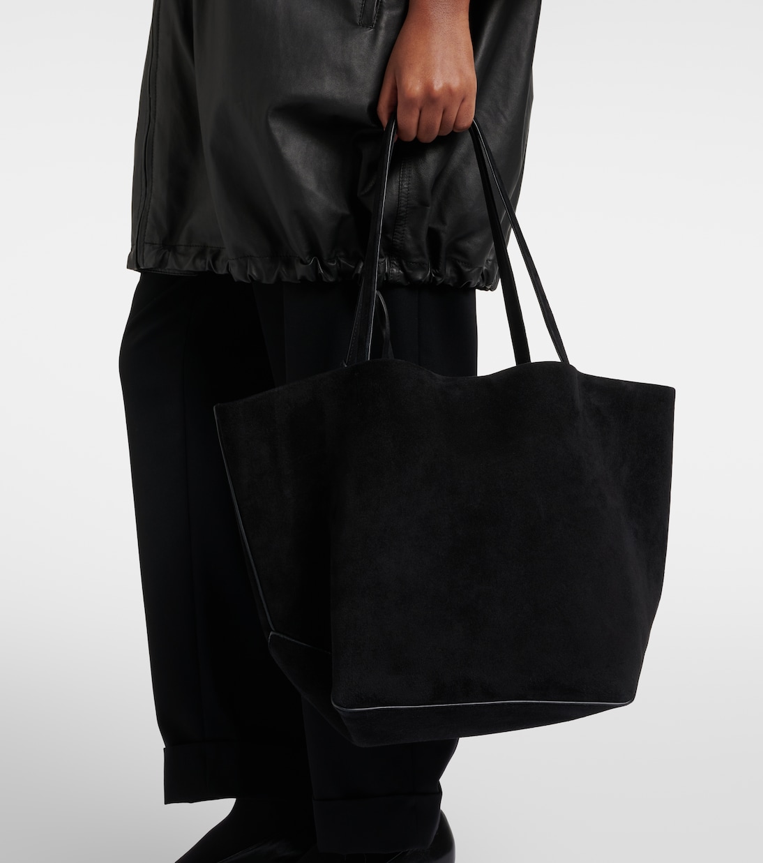 Tote Bag Park Three Edge aus Veloursleder | The Row