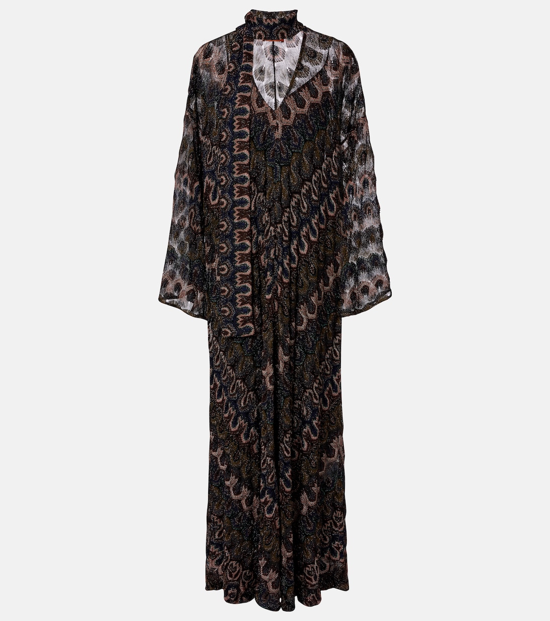 Chevron lamé maxi dress | Missoni