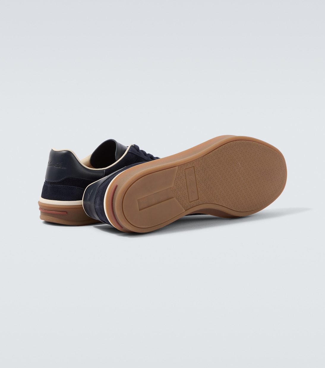 Tennis leather-trimmed suede sneakers | Loro Piana
