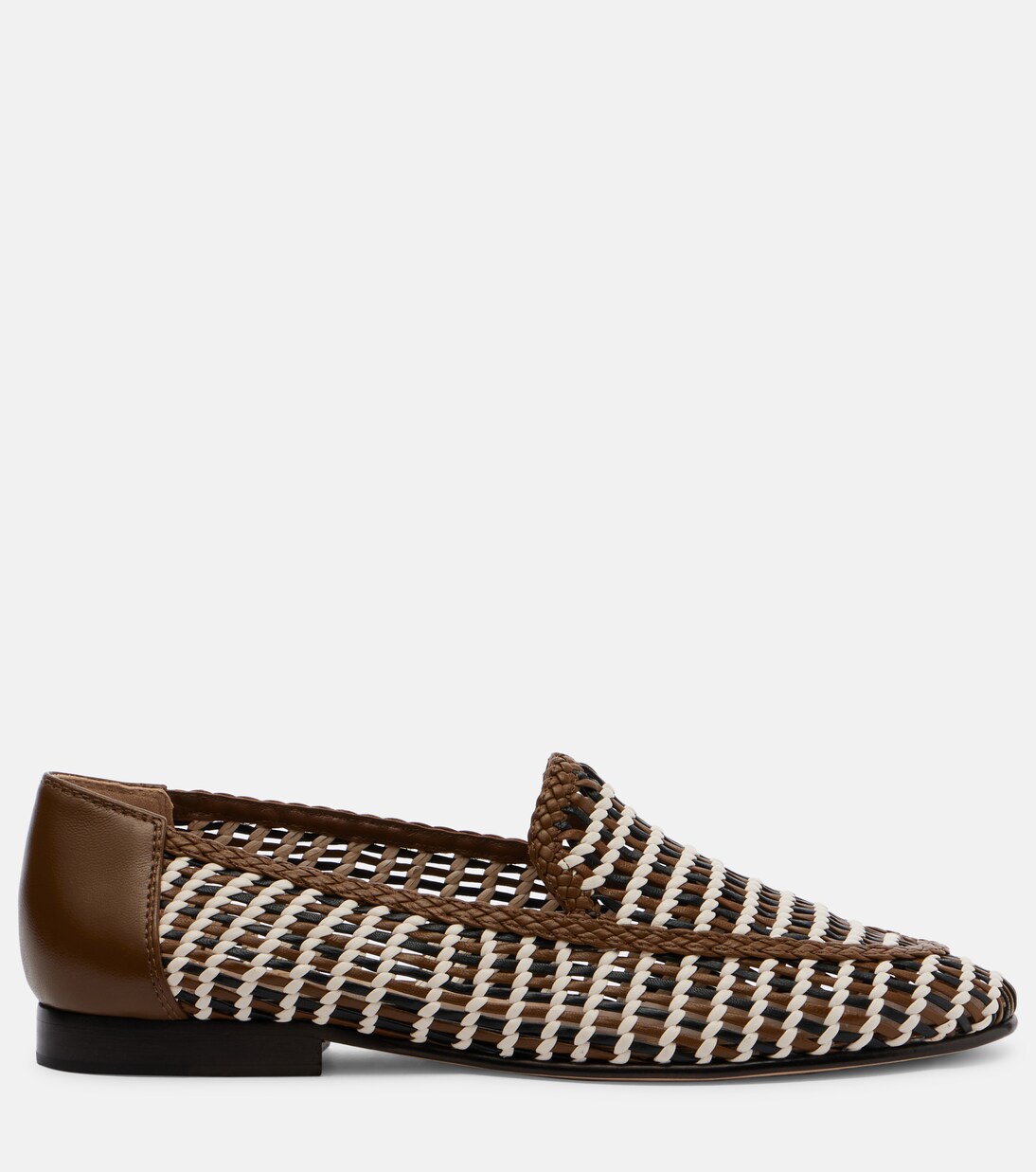 Prilla woven leather loafers | Veronica Beard