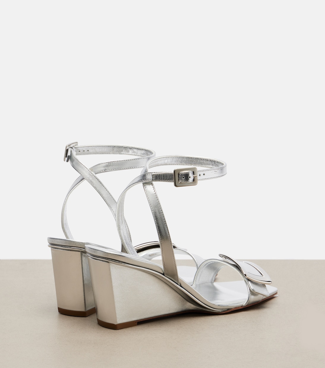 Sandalen Belle Vivier aus Metallic-Leder | Roger Vivier