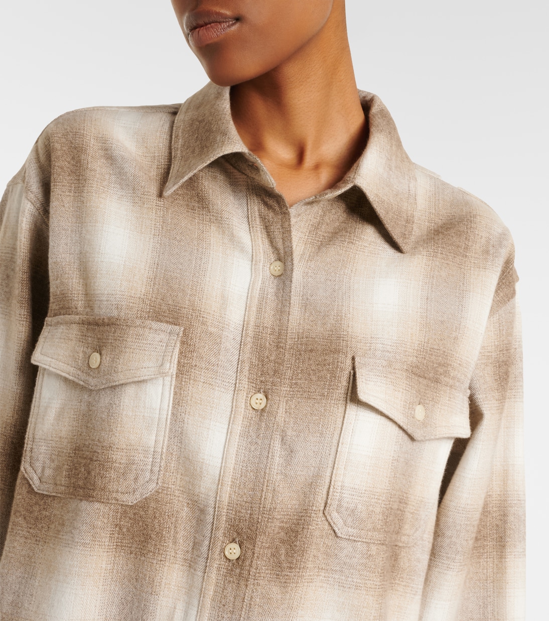 Kota checked cotton flannel shirt | Citizens of Humanity