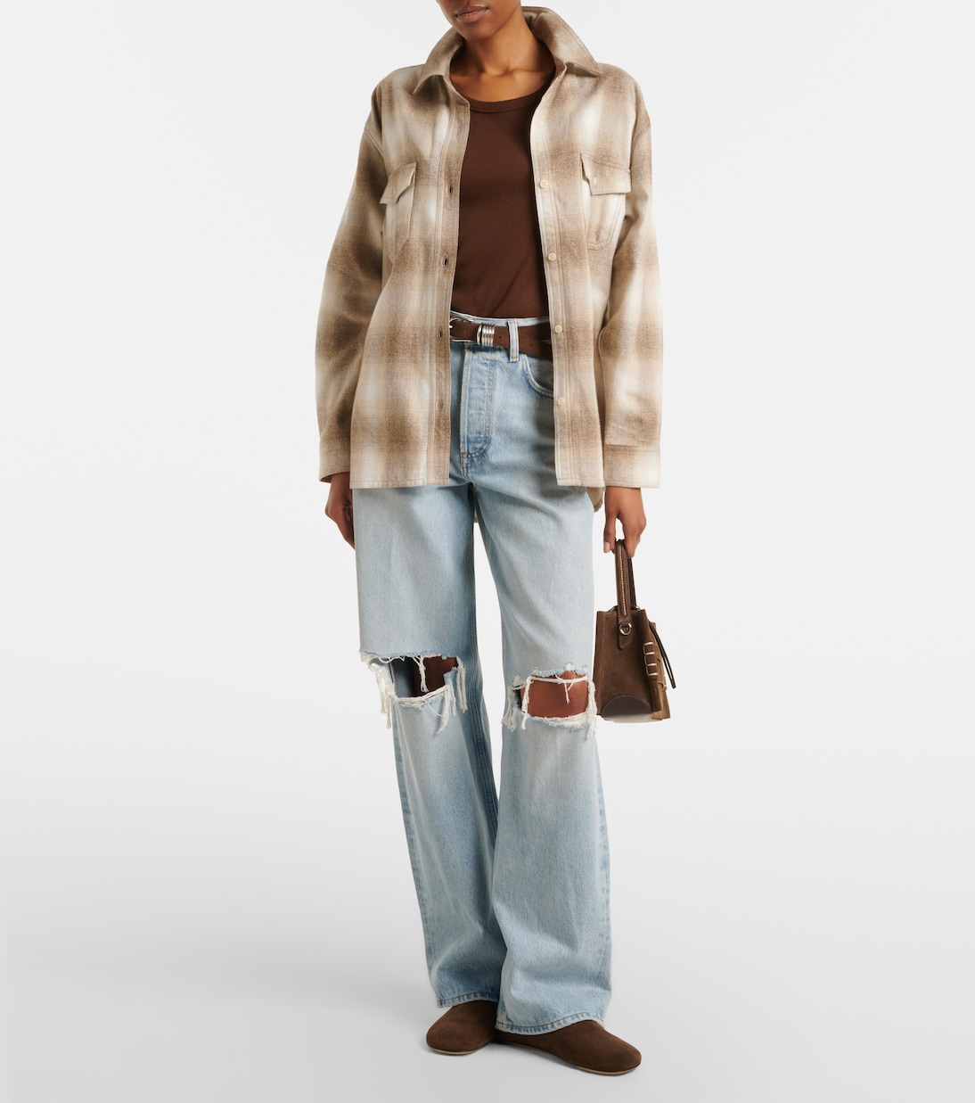 Kota checked cotton flannel shirt | Citizens of Humanity