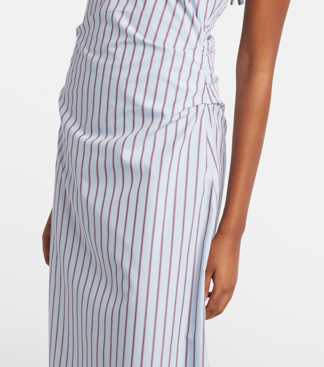 Pinstripe cotton-blend maxi dress | SIR