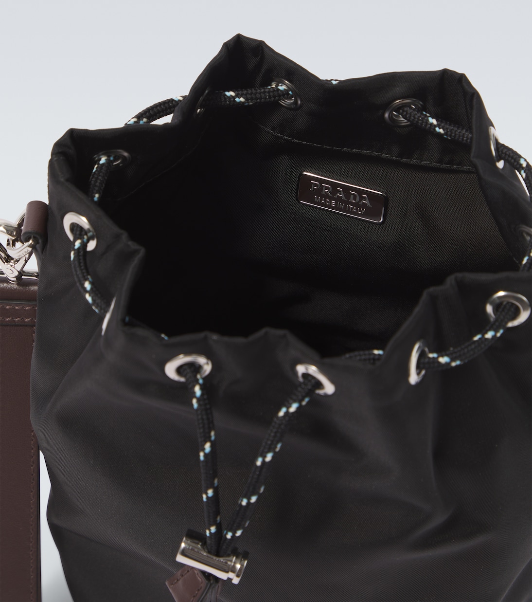 Etui Prada Speedrock aus Re-Nylon mit Leder | Prada