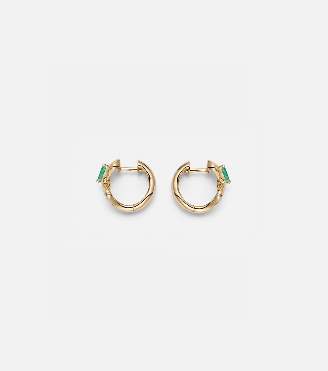 Boucles d’oreilles en or 18 ct (750/1000) avec diamants et émeraudes | Shay Jewelry