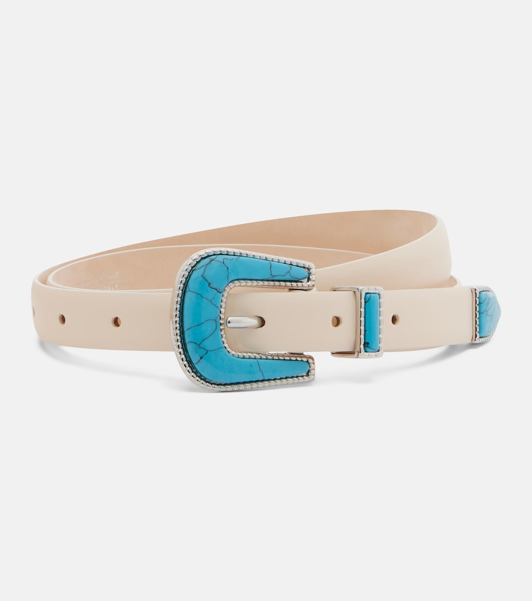 Travertine leather belt | Déhanche