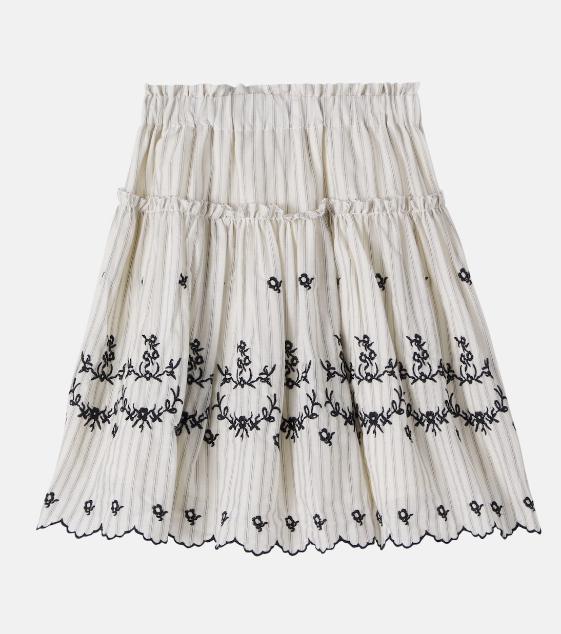 Bestickter Rock aus Baumwolle | C'era Una Volta