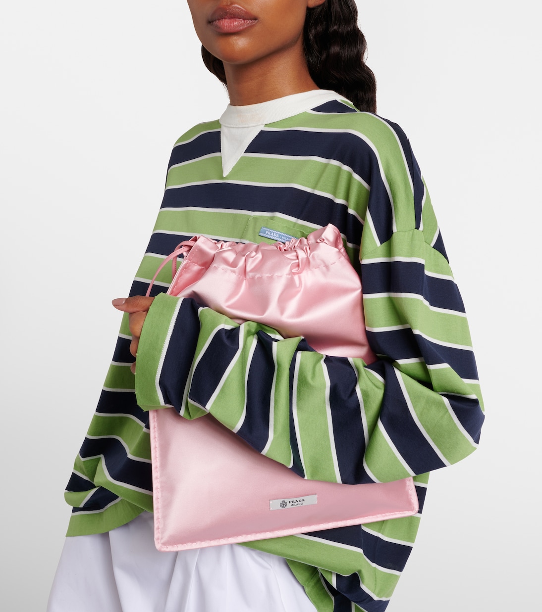 Prada Wish silk satin pouch | Prada