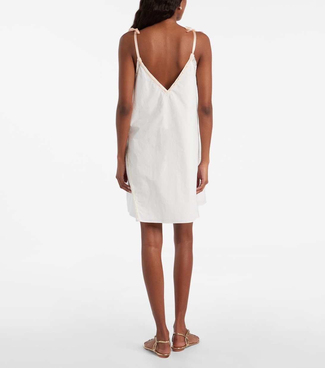 Minikleid Alma aus Baumwolle mit Spitze  | Posse