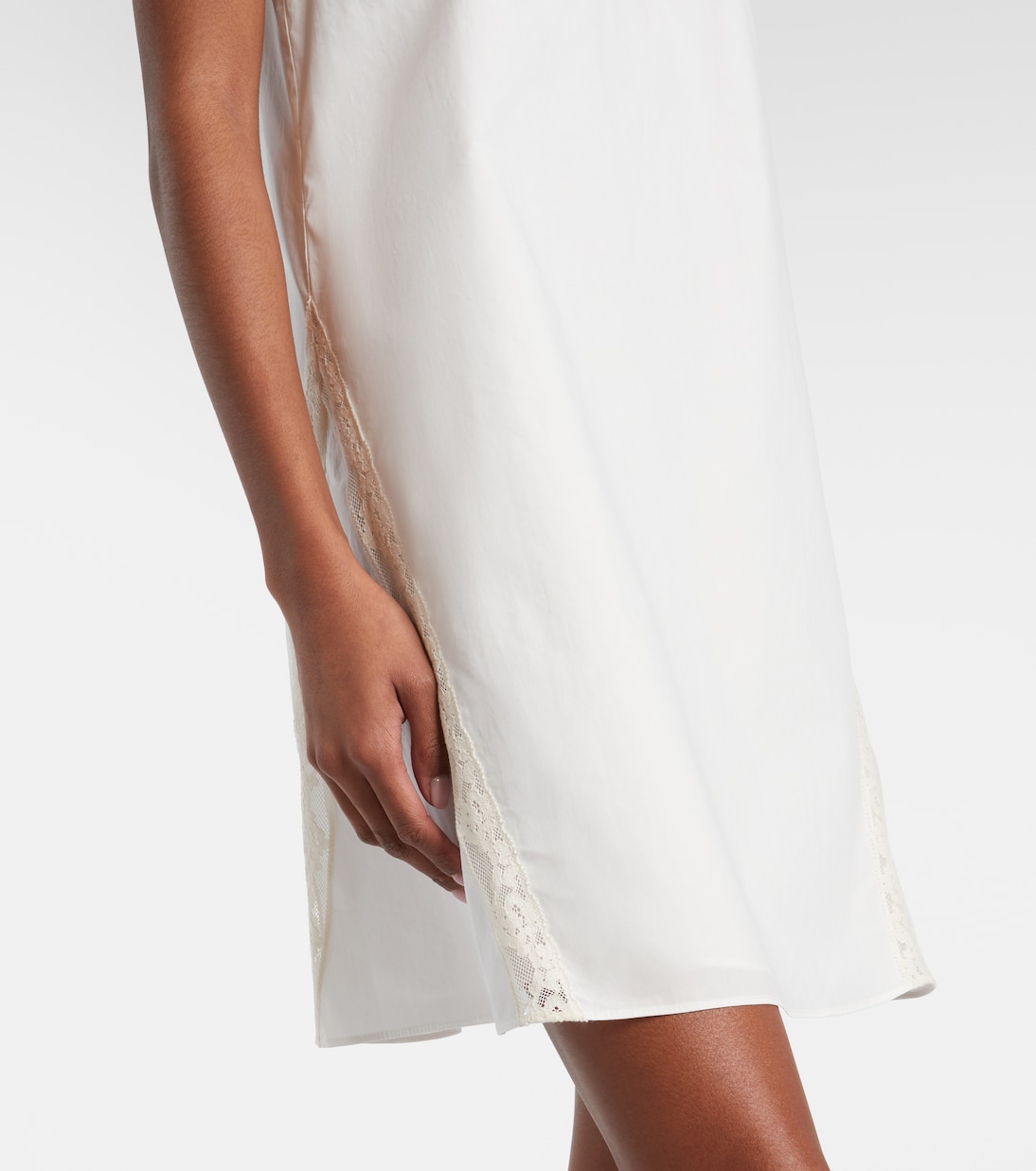 Minikleid Alma aus Baumwolle mit Spitze  | Posse